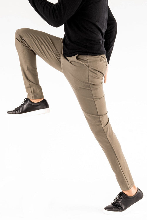 Performance Jog Pants - Oliven - TeeShoppen - Grøn