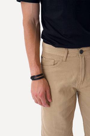 Philip Denim Shorts - Beige