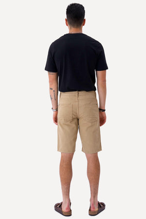 Philip Denim Shorts - Beige