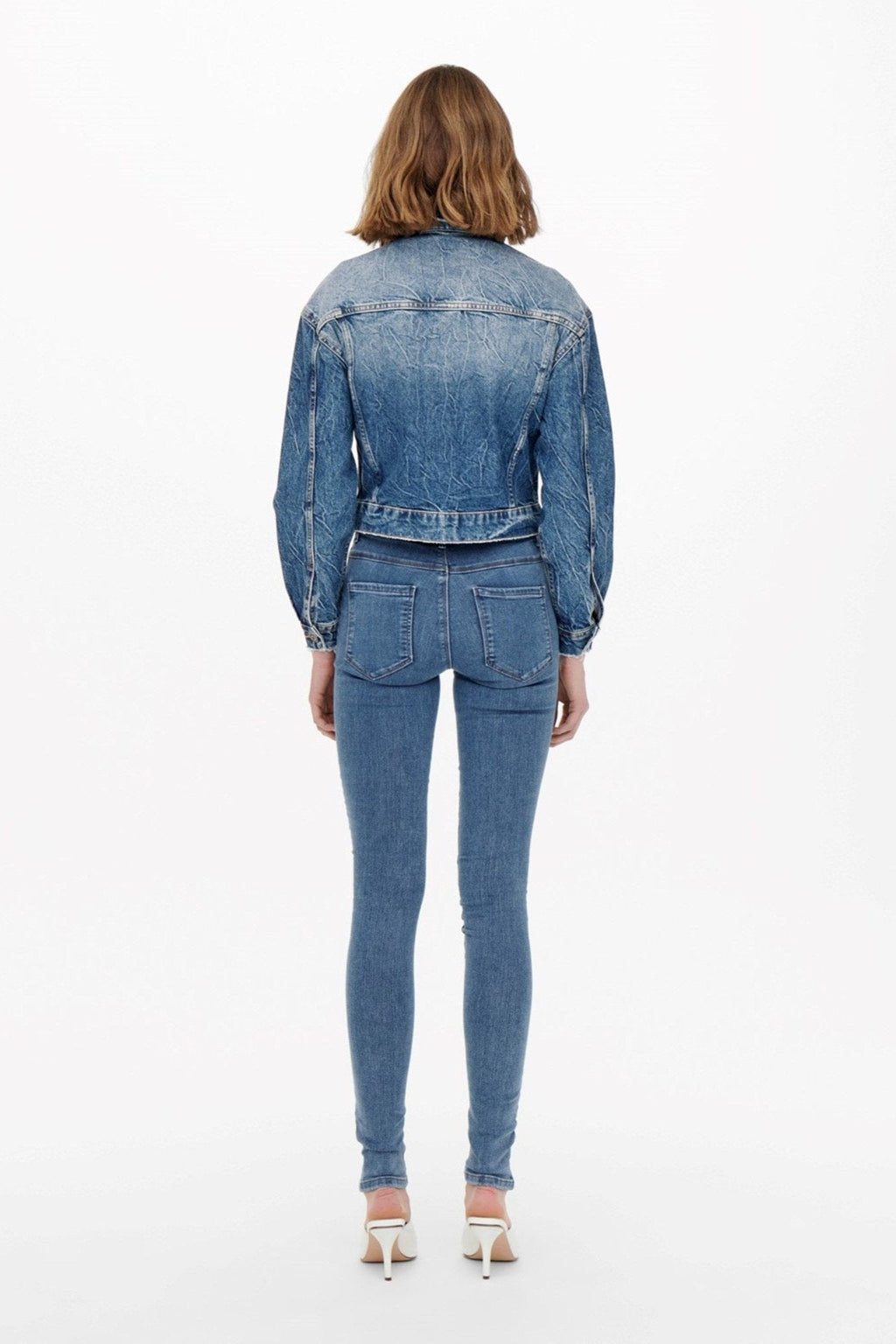 Regen dünne Fit Jeans - Jeans Blau