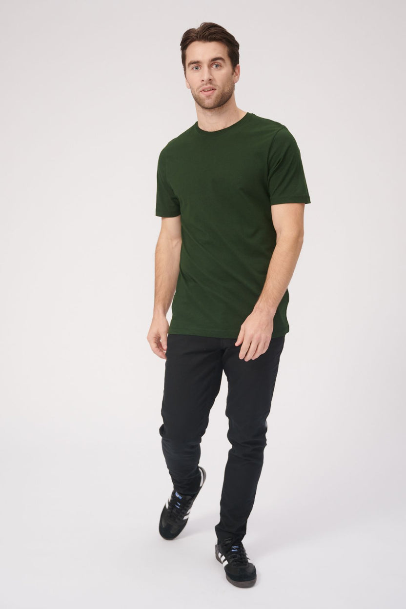 Bio -Basis -T -Shirt - dunkelgrün