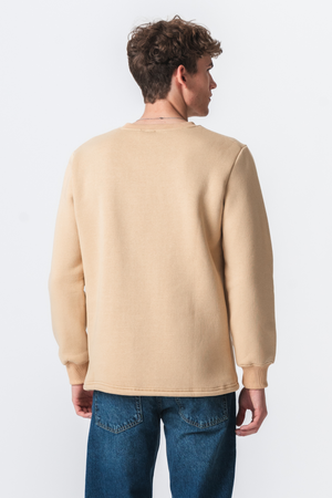 Taschen -Sweatshirt Regular Fit - beige