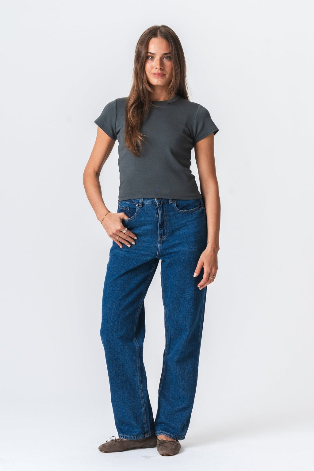 Emily Short T -Shirt - Dunkelgrau