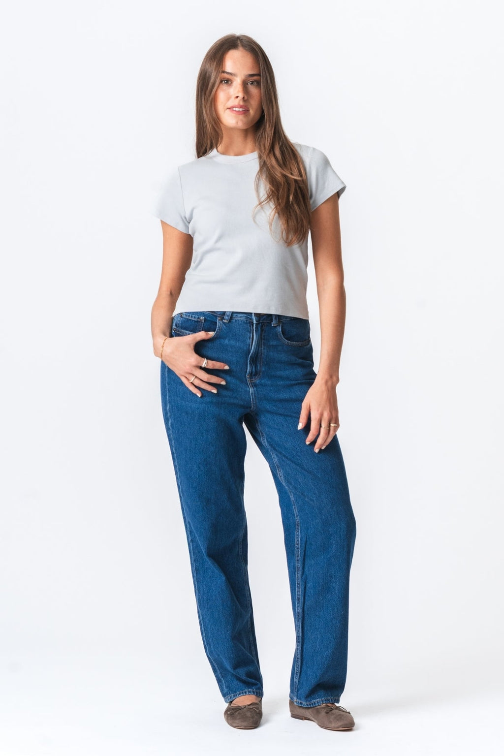 Emily Short T -Shirt - Hellgrau