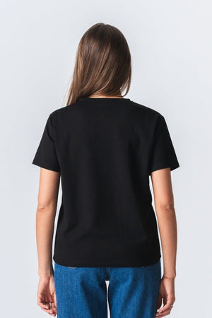 Leah lose T -Shirt - Schwarz