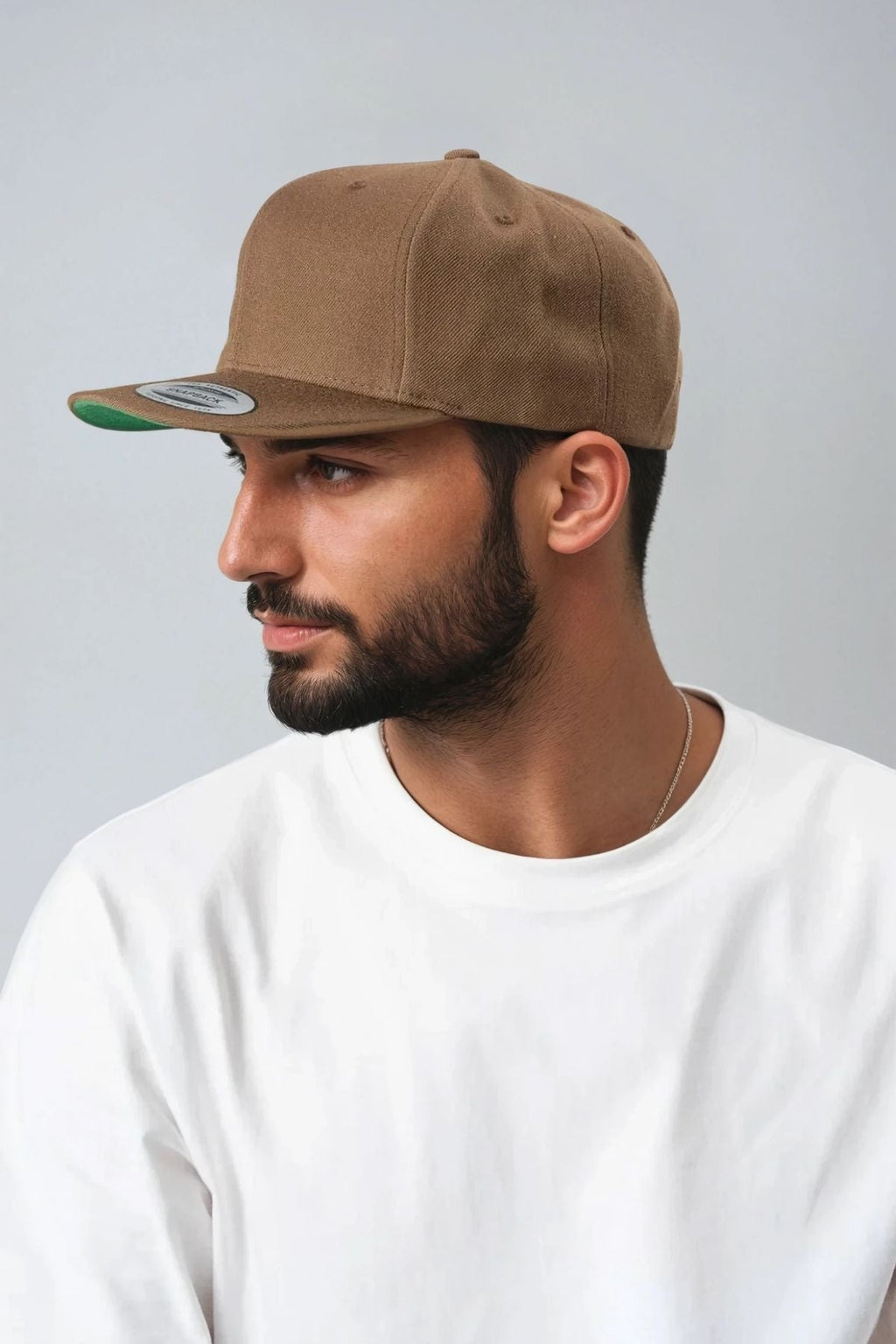 Klassischer Snapback - Tan