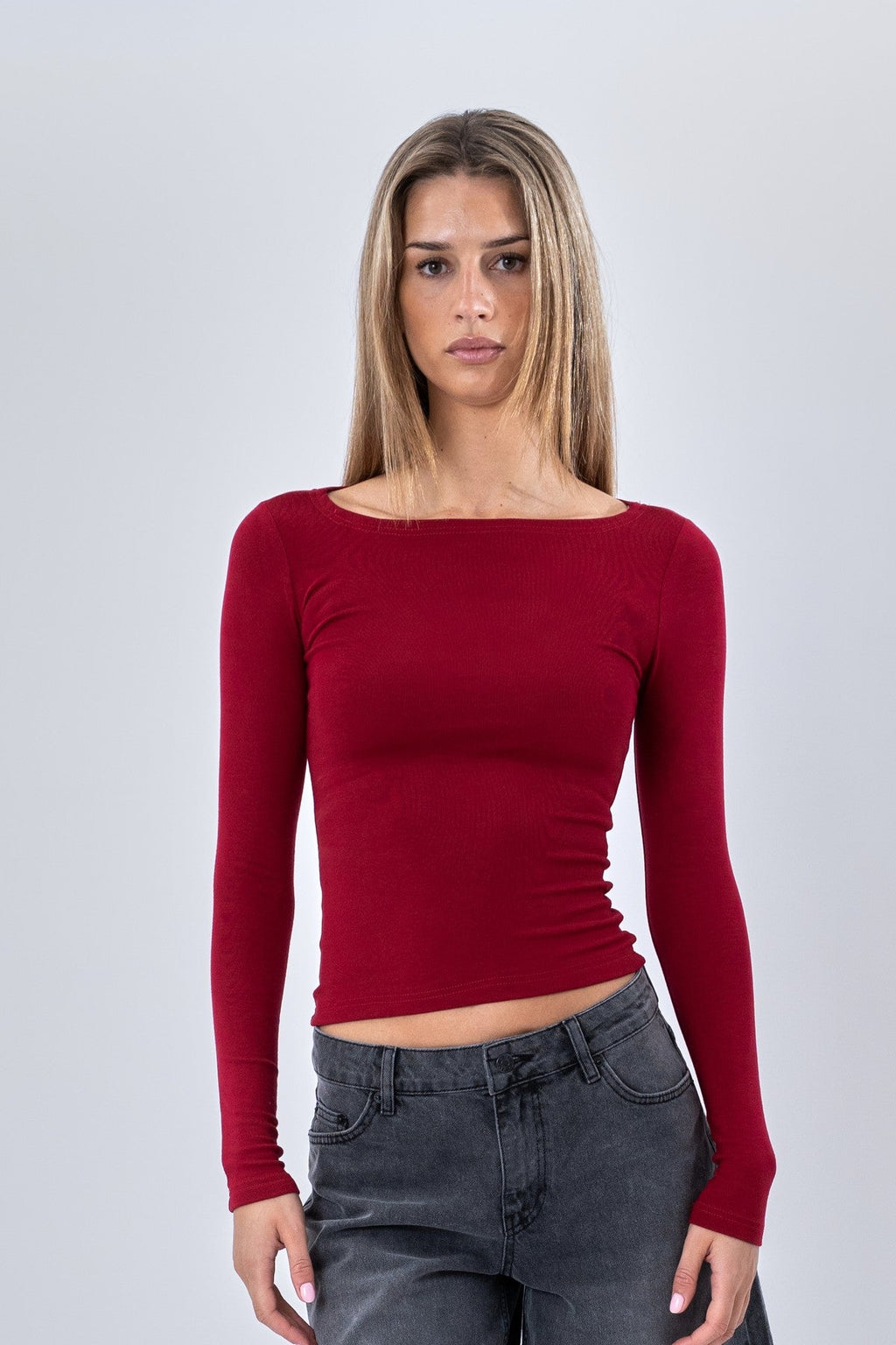 Cassandra Bluse - Burgund