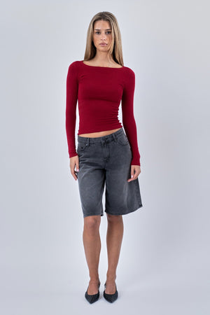 Cassandra Bluse - Burgund