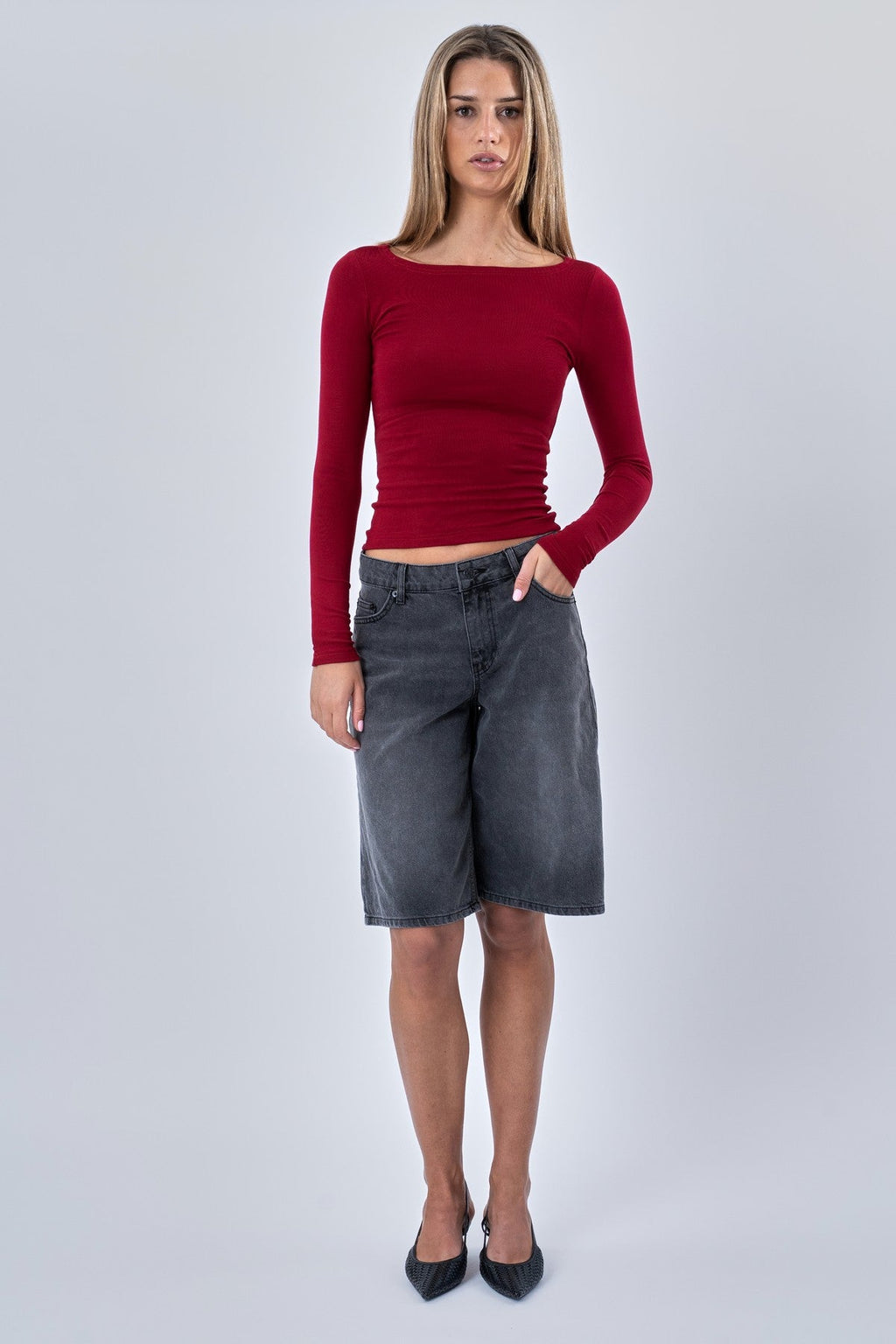 Cassandra Bluse - Burgund
