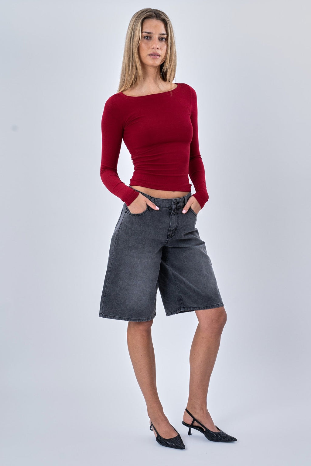 Cassandra Bluse - Burgund
