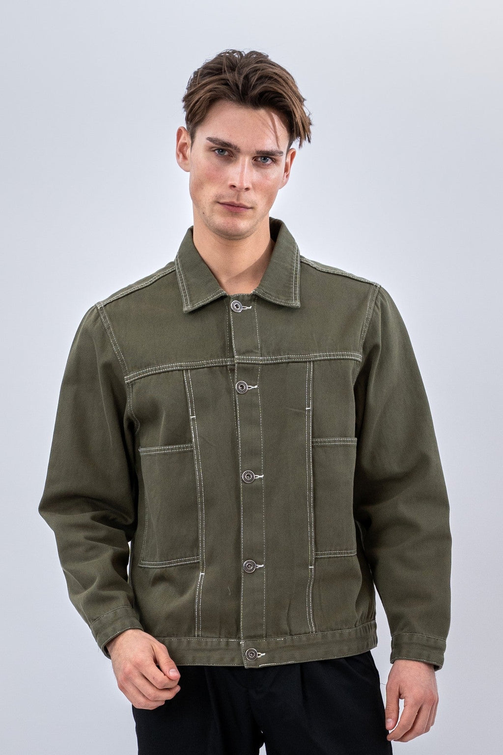 Jeansjacke – Khaki