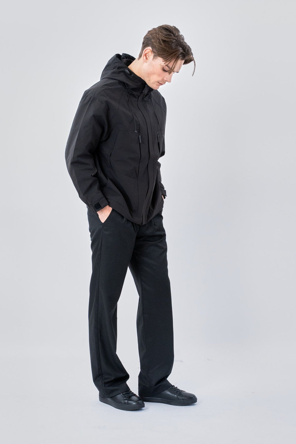 Asher kurze Jacke - Schwarz
