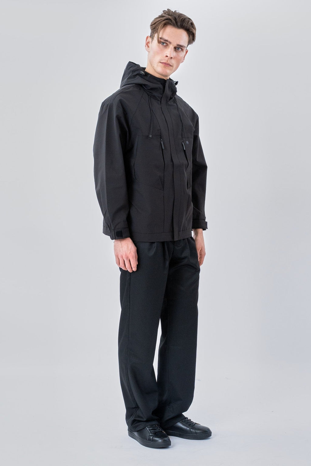 Asher kurze Jacke - Schwarz