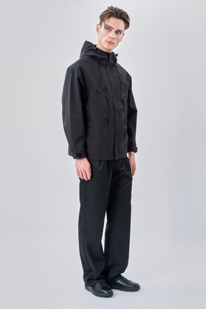 Asher kurze Jacke - Schwarz