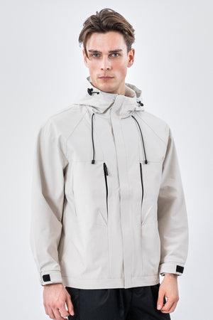 Kurze Asher-Jacke – Hellbeige