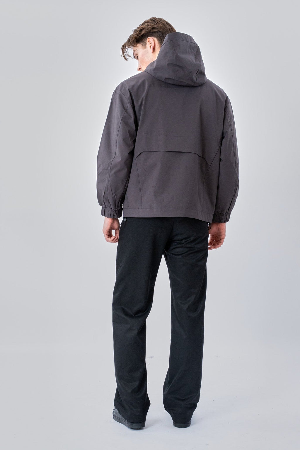 Kurze Asher-Jacke – Grau