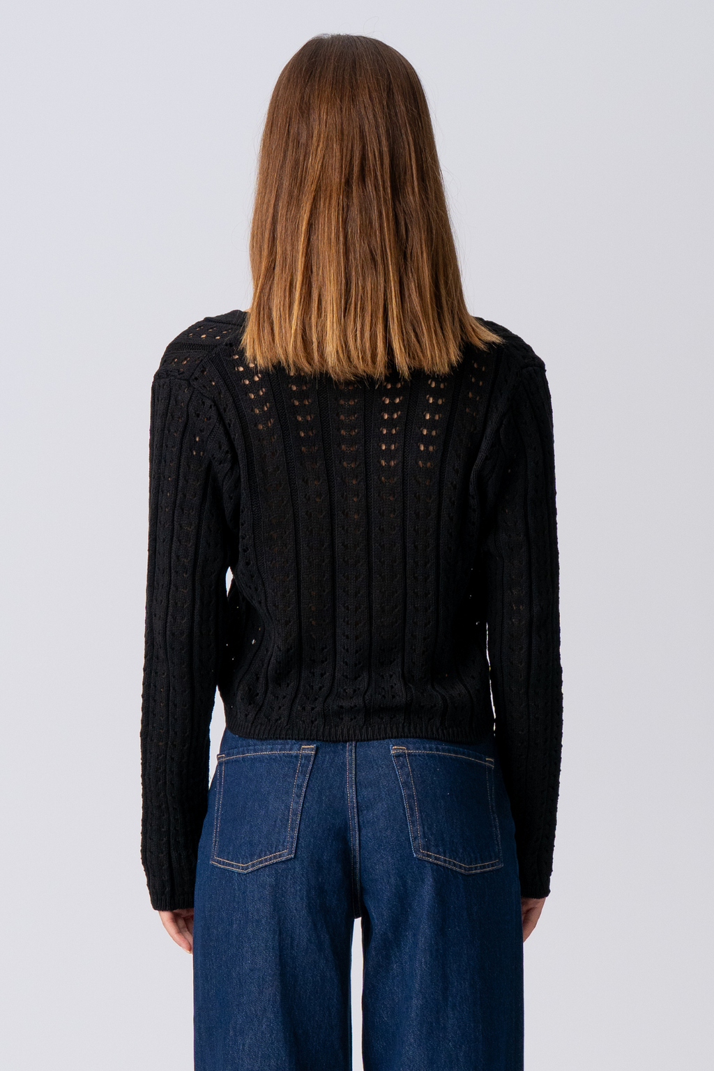 Virginia Strick Cardigan - Schwarz