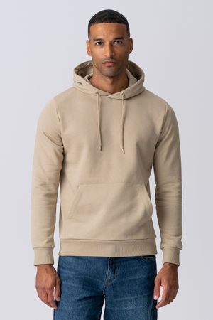 Basic Hoodie -Schweiß - dunkles Beige
