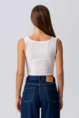 ELISA WASSERFALL TOP - Weiß