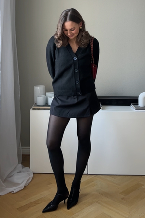 Strickjacke - schwarz