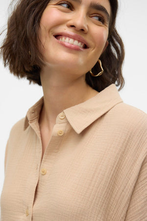 Natali Oversized Hemd - irische Creme