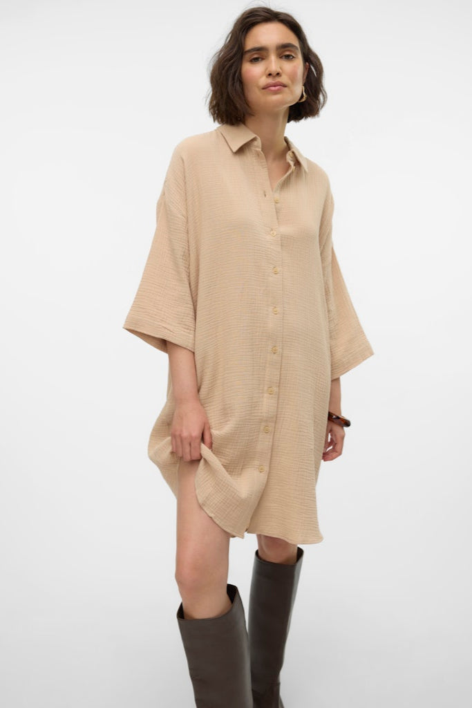 Natali Oversized Hemd - irische Creme