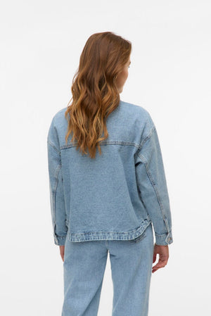 Jamie Denim Shacket - Hellblauer Denim
