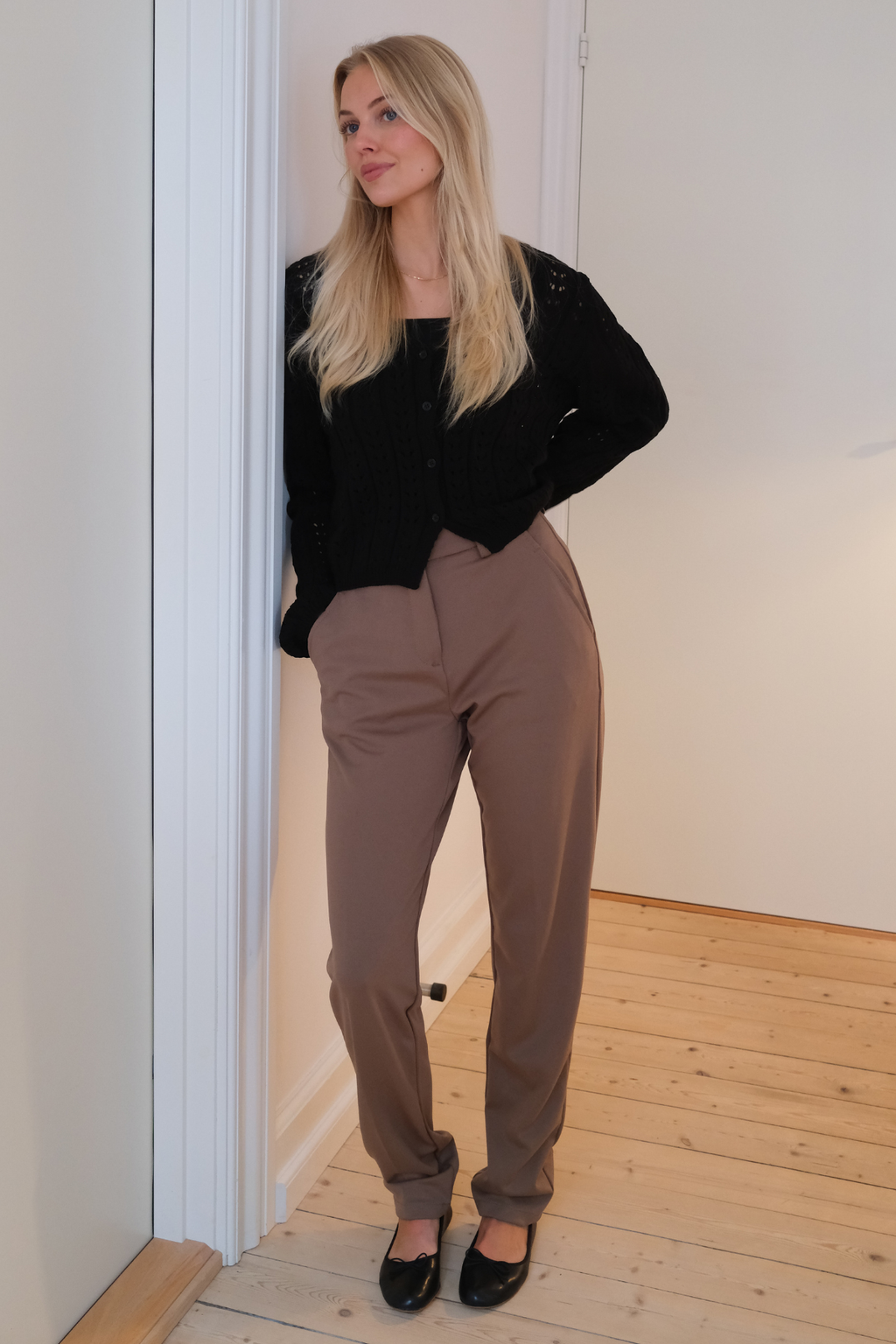 Virginia Strick Cardigan - Schwarz