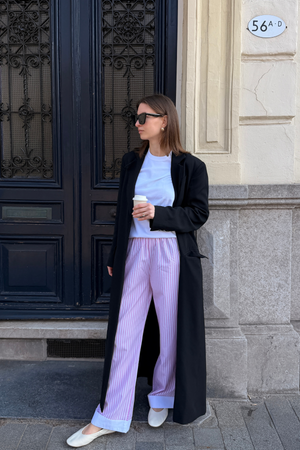 Layla gestreift Pants - Rosa