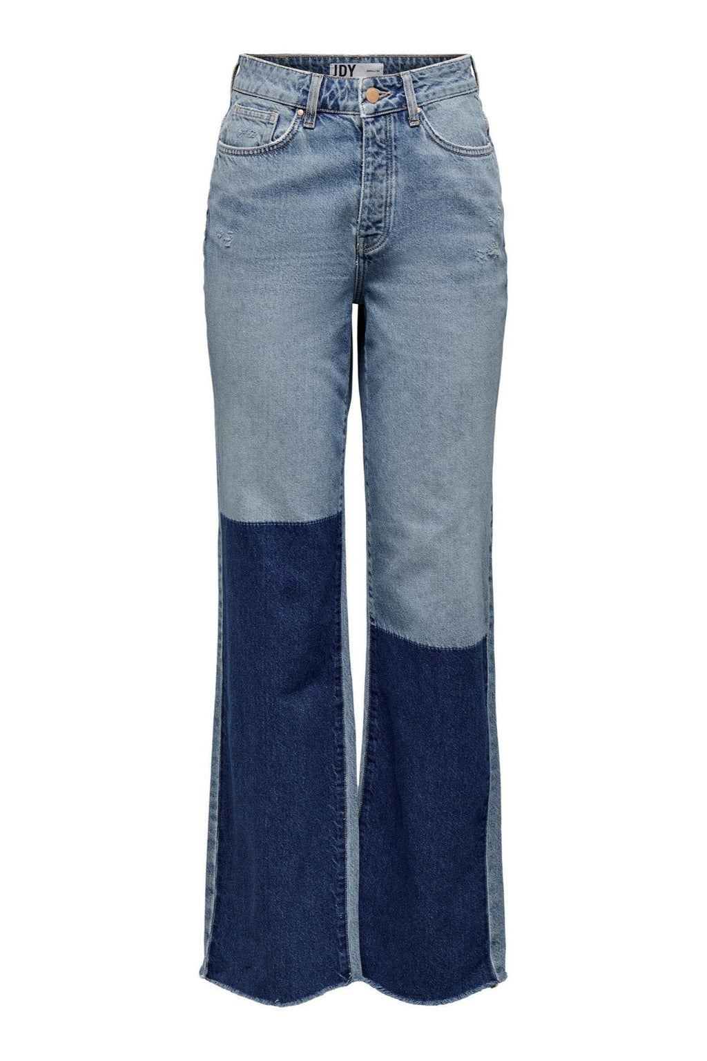 Zikka Farbblock Pants - mittelblauer Denim
