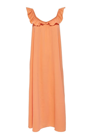 Zora Midi Kleid - Sonne Orange