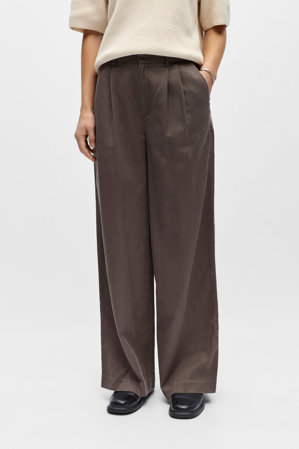 Tuba Mw Breit Pants - Morchel