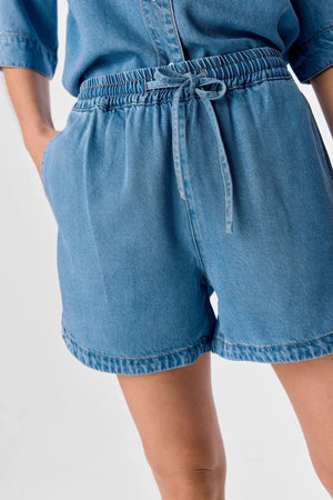 Rahmen Shorts - Hellblauer Denim