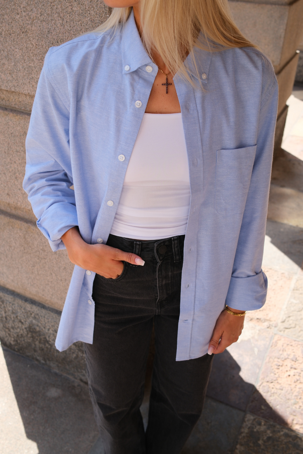 Freund Oxford Hemd - Hellblau