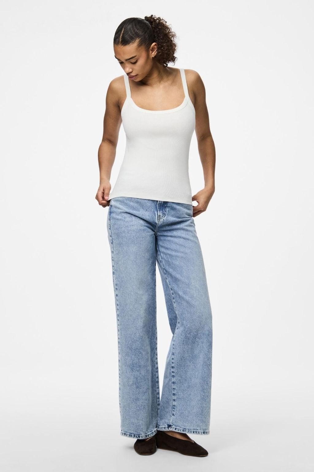 Mai Riemen oben - hellweiß