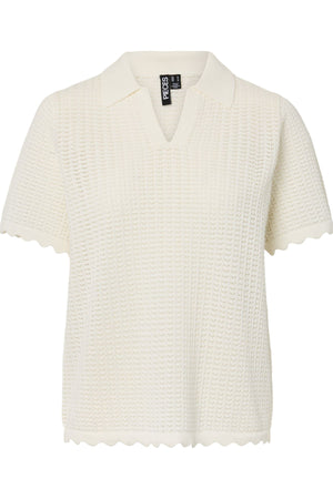 Scout Polo Knit – Cloud Dancer