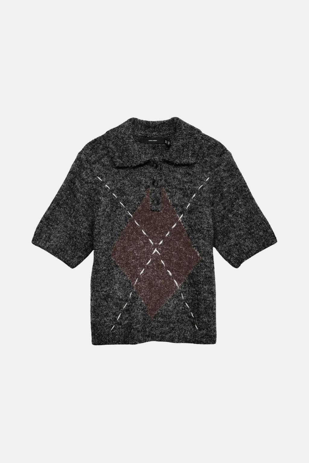 Bliss 2/4 Poloneck Pullover - Schwarz