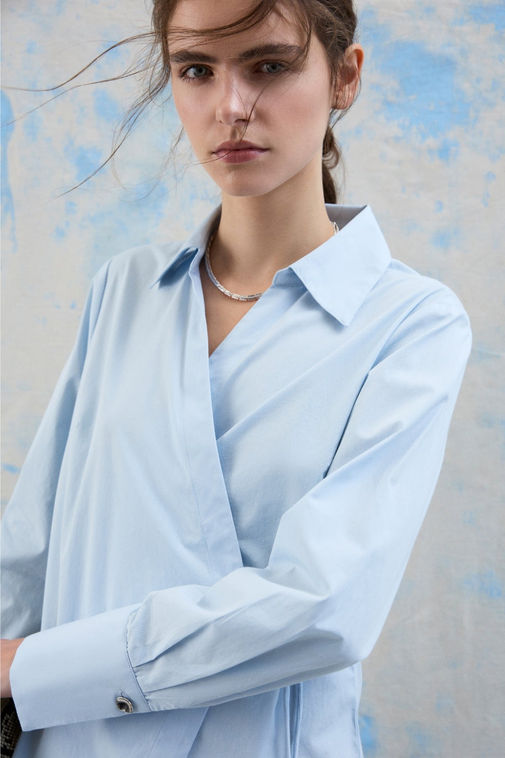 Lumi Wickeloberteil mit V-Ausschnitt – Nantucket Breeze