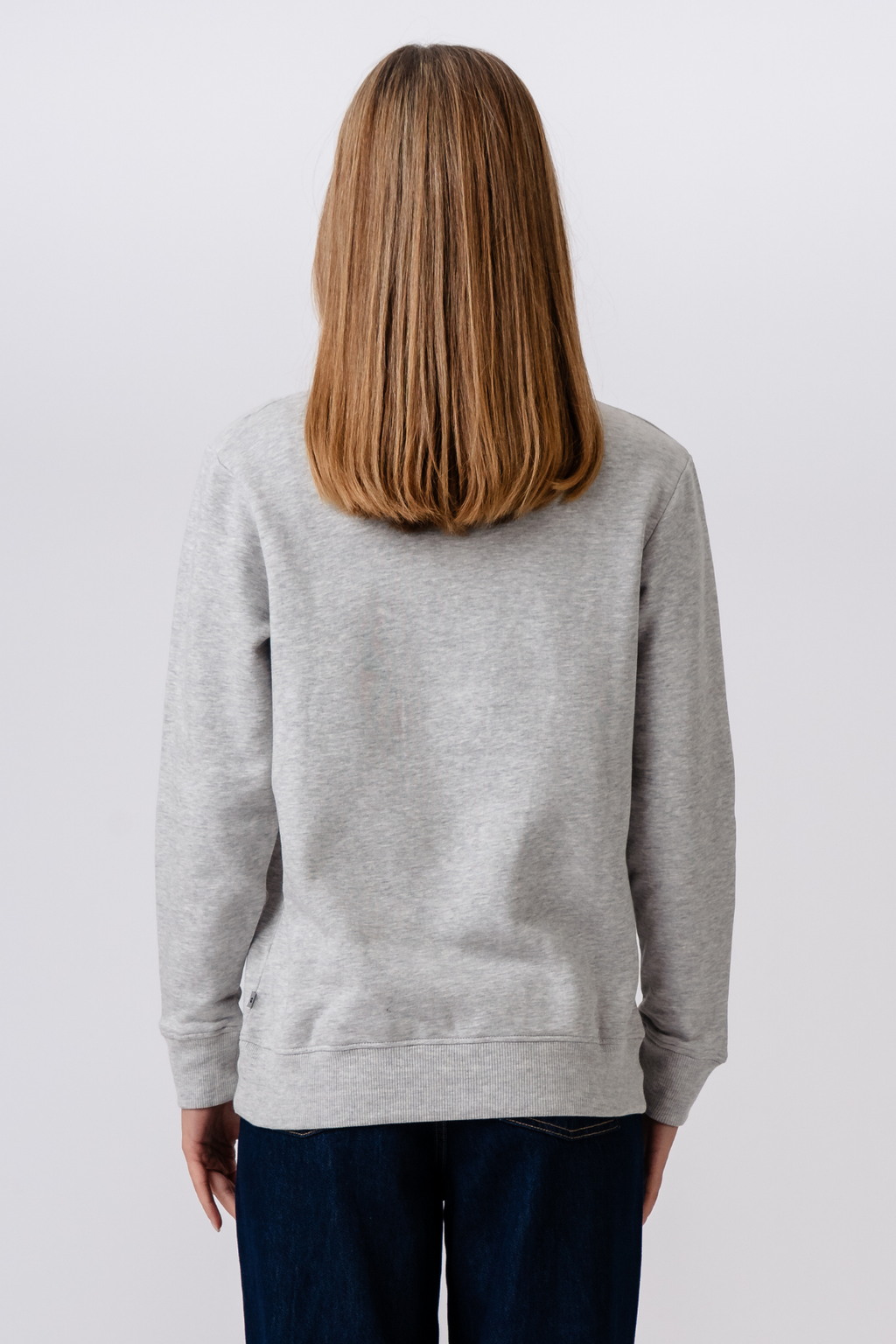 Sweatshirt mit Rundhalsausschnitt – Grau