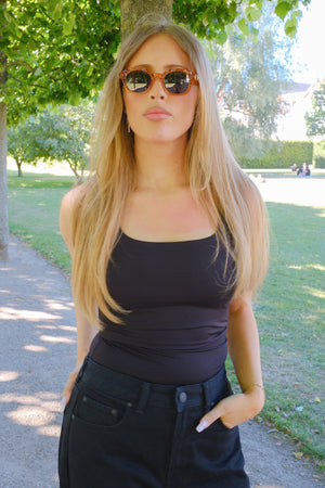 Amelia Sonnenbrille – Transparent-Orange