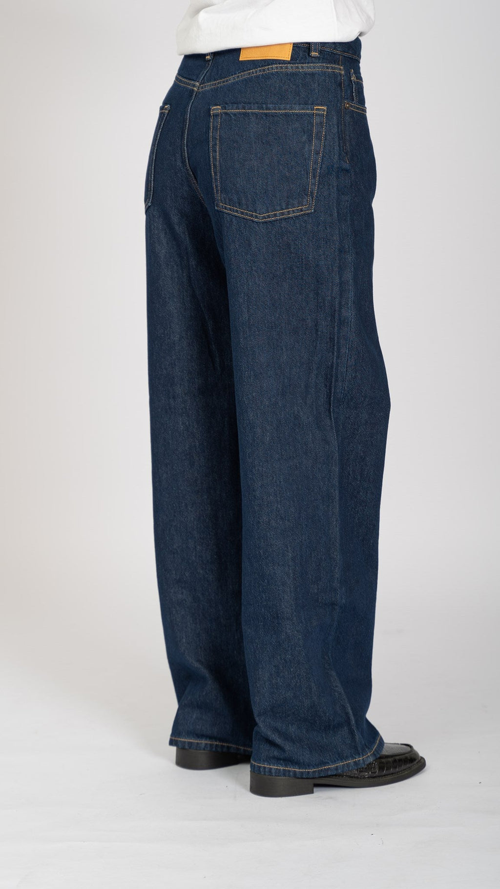 The Original Performance Weite Jeans - Dunkelblauer Denim