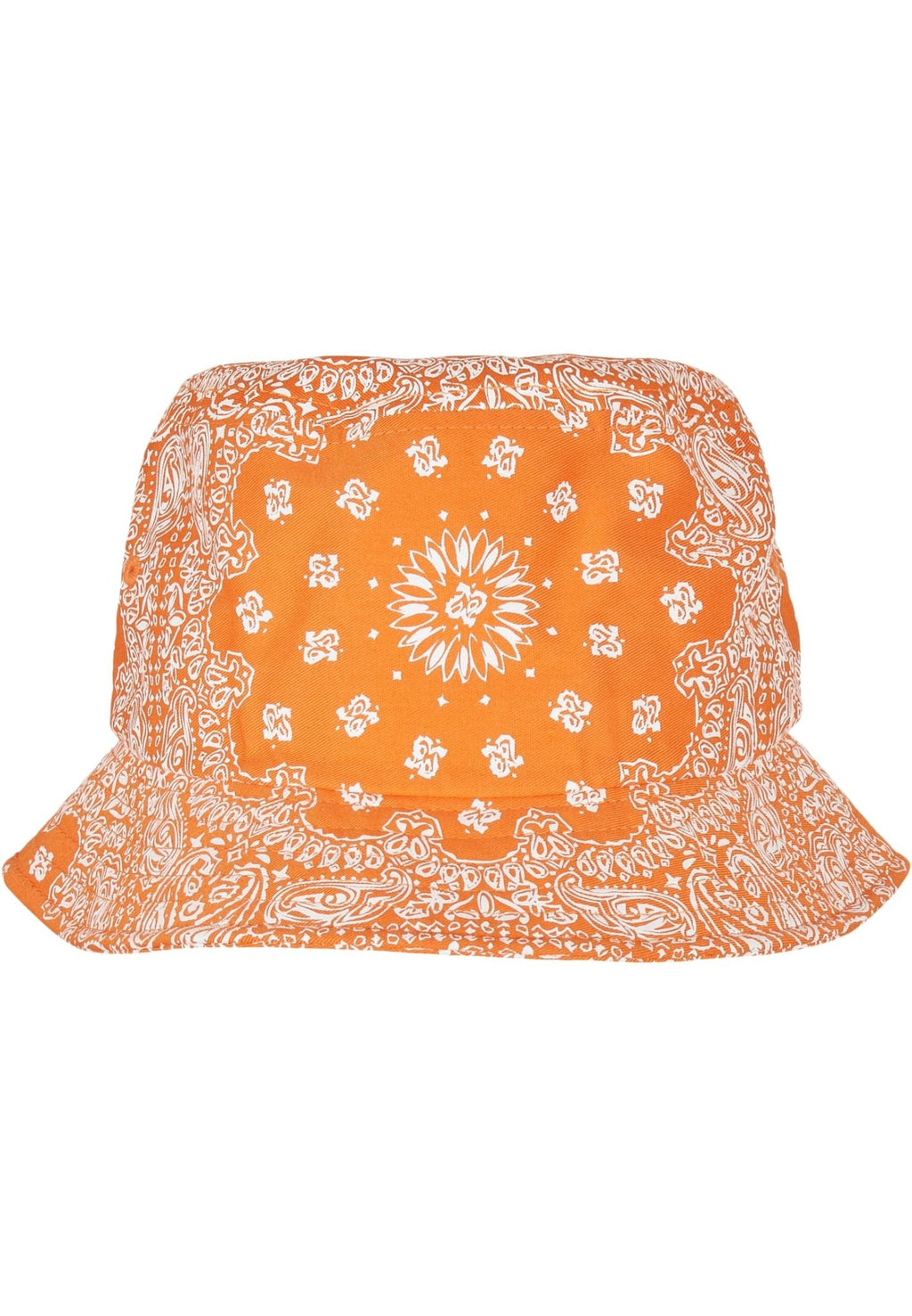 Bandana Print Bucket Hat - Orange