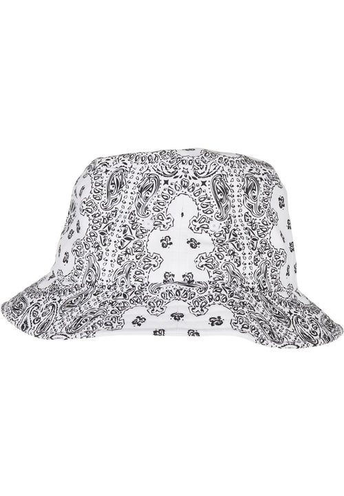 Bandana Print Bucket Hat - White - TeeShoppen Group™ - Accessories - TeeShoppen