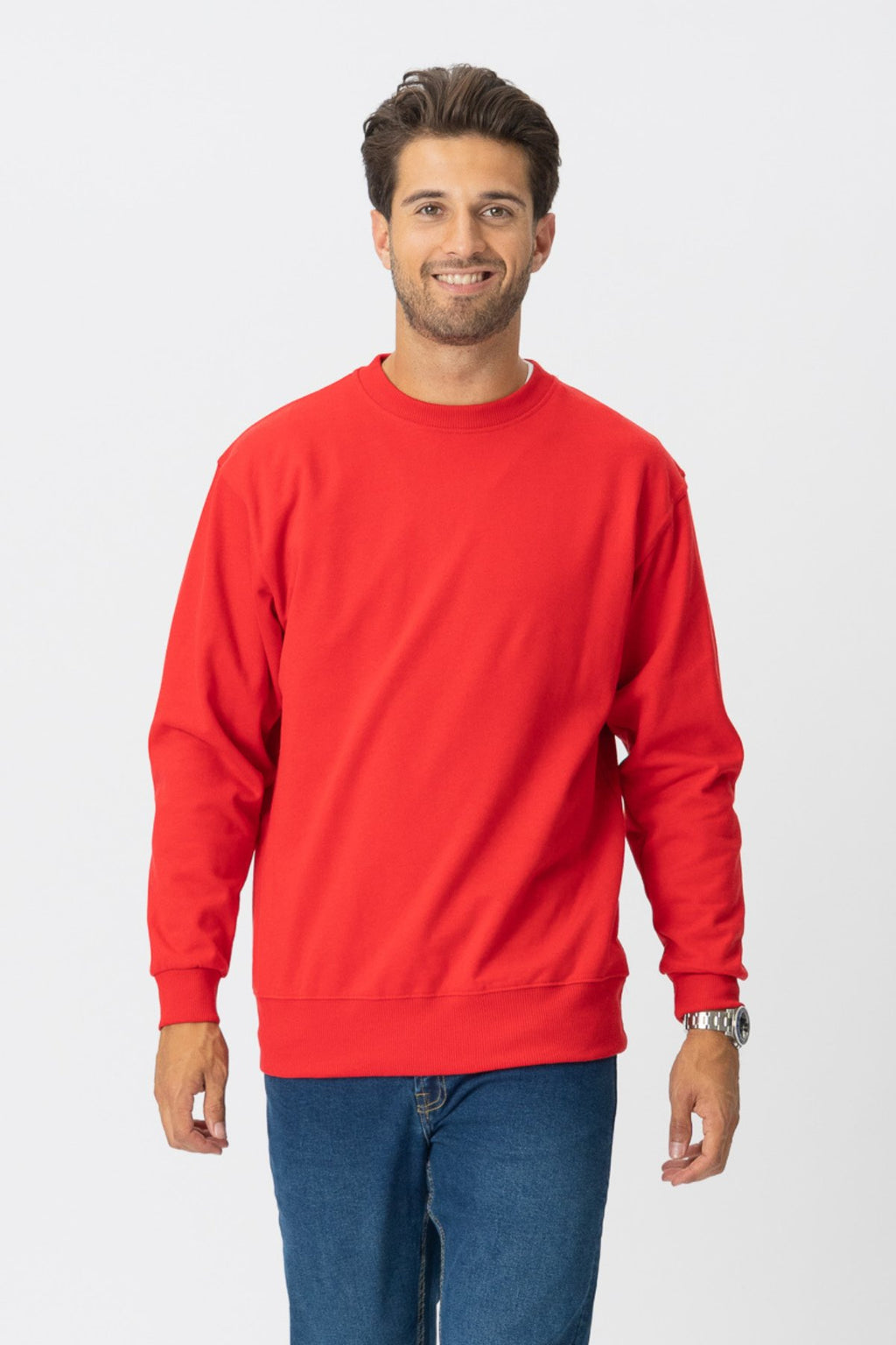 Basic Crewneck - Dänemarks Rot