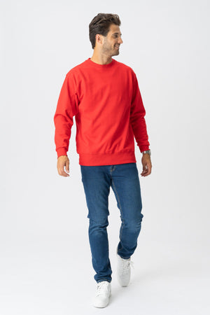 Basic Crewneck - Dänemarks Rot