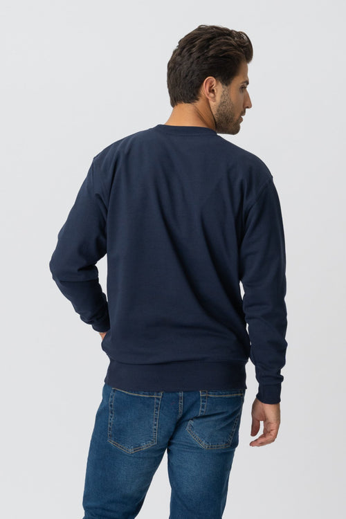 Basic Crewneck - Navy - TeeShoppen Group™