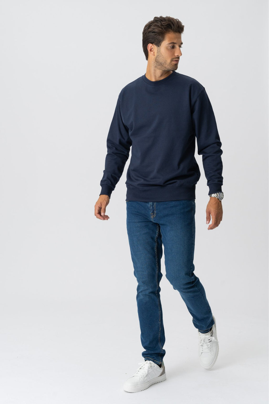 Basic Crewneck - Marine