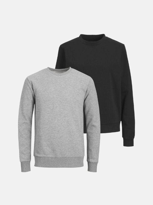 Basic Crewneck -Schweiß - Paketangebot (2 PCs.)