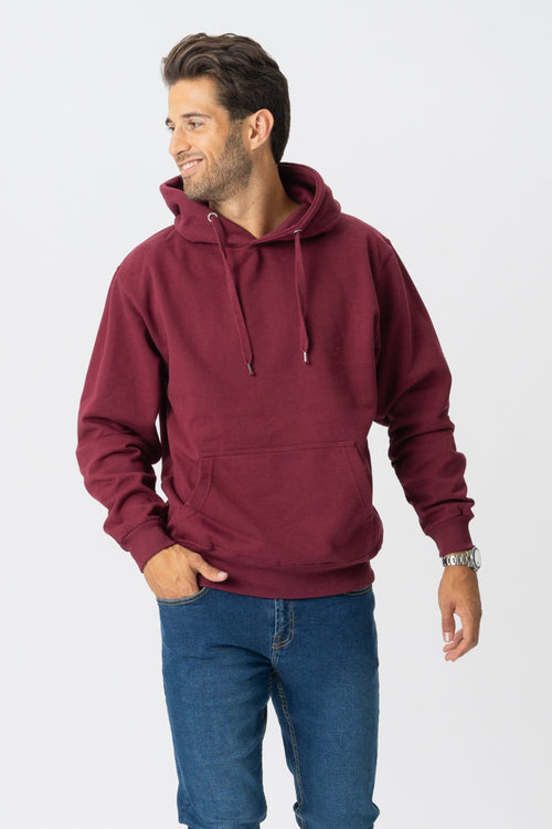 Basic Hoodie - Burgundy red - TeeShoppen Group™