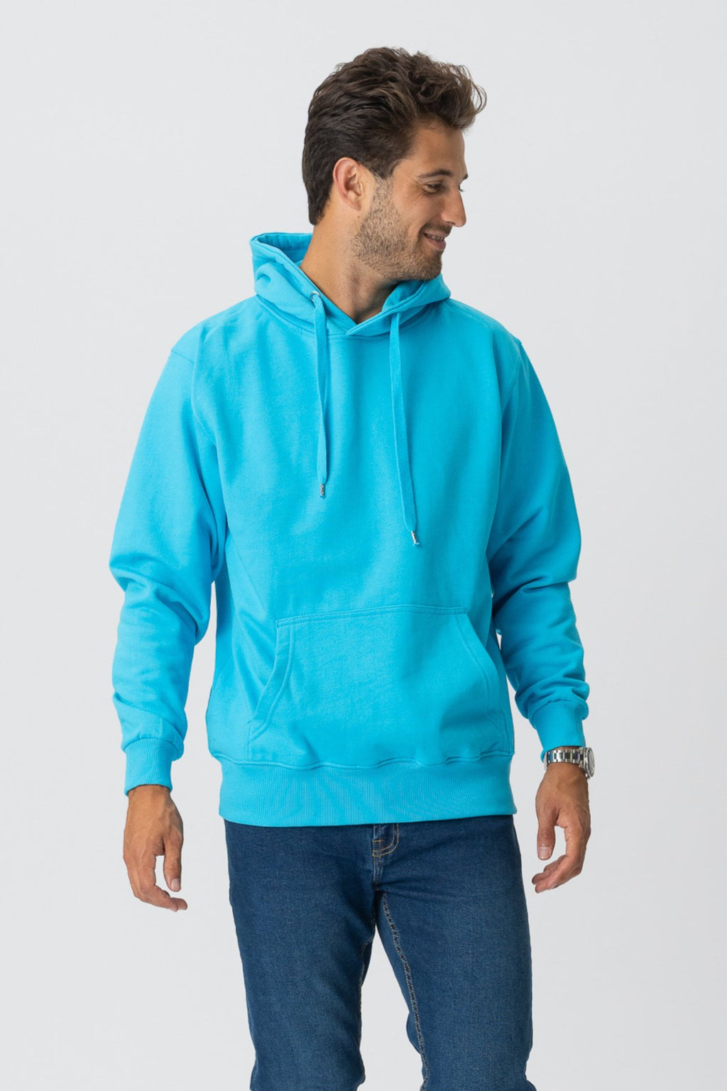 Basic Hoodie - Türkisblau